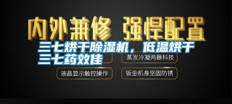 三七烘干除濕機，低溫烘干三七藥效佳