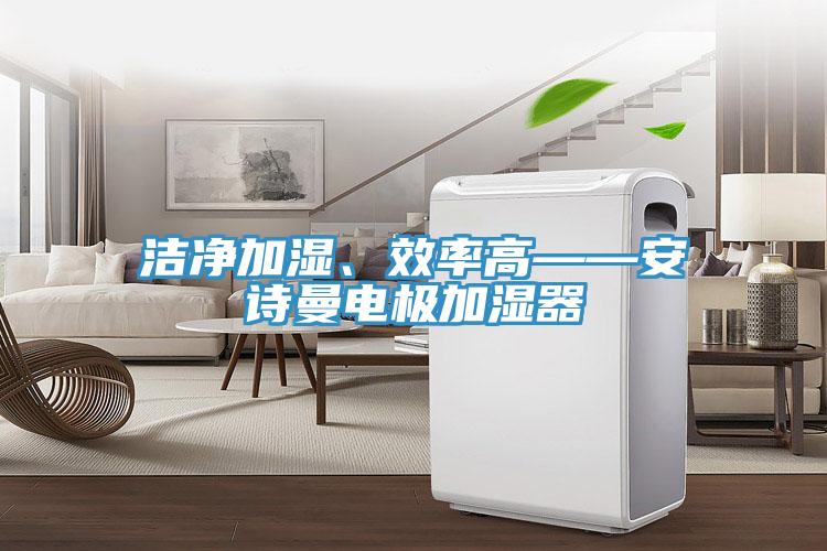 潔凈加濕、效率高——安詩曼電極加濕器