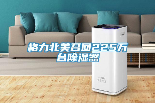 格力北美召回225萬(wàn)臺(tái)除濕器