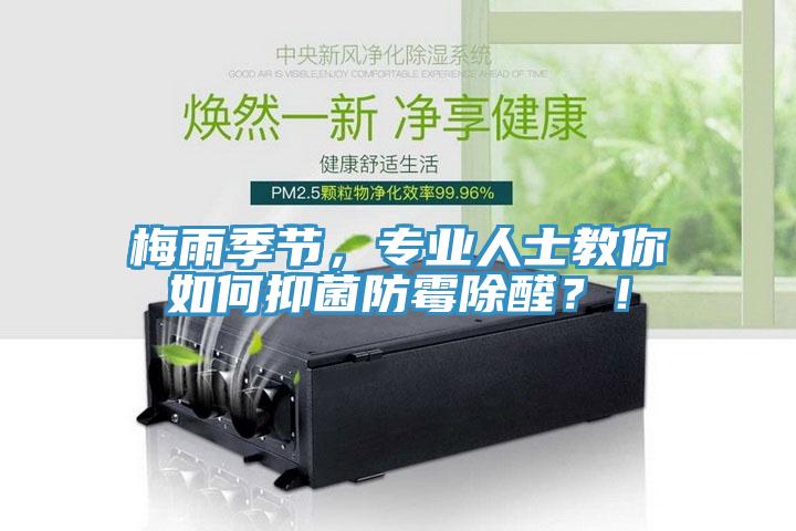 梅雨季節(jié)，專業(yè)人士教你如何抑菌防霉除醛？！