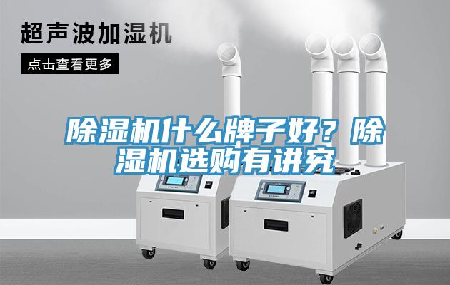 除濕機什么牌子好？除濕機選購有講究