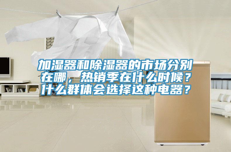 加濕器和除濕器的市場分別在哪，熱銷季在什么時候？什么群體會選擇這種電器？