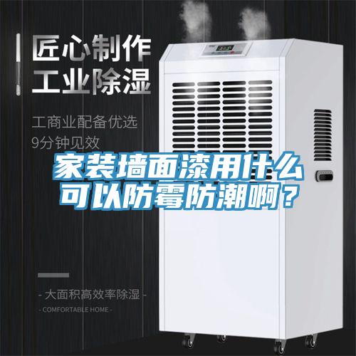 家裝墻面漆用什么可以防霉防潮??？