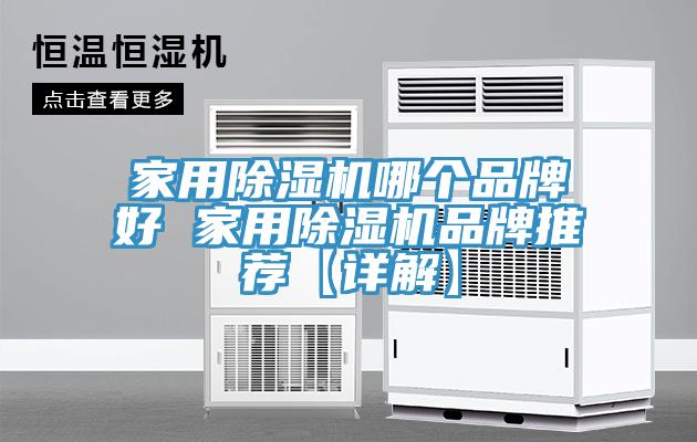 家用除濕機哪個品牌好 家用除濕機品牌推薦【詳解】