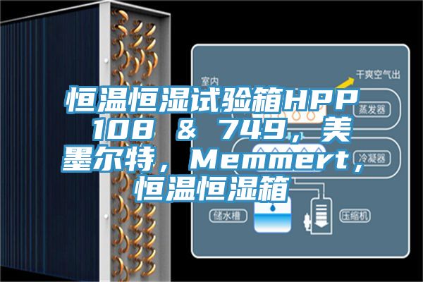 恒溫恒濕試驗箱HPP 108 & 749，美墨爾特，Memmert，恒溫恒濕箱