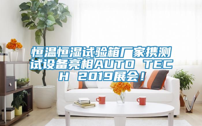 恒溫恒濕試驗箱廠家攜測試設(shè)備亮相AUTO TECH 2019展會！