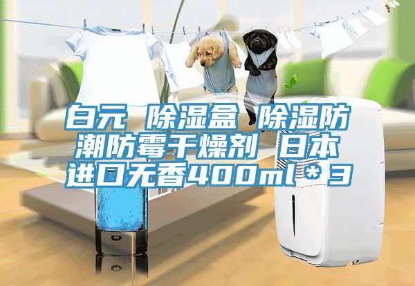 白元 除濕盒 除濕防潮防霉干燥劑 日本進(jìn)口無(wú)香400ml＊3