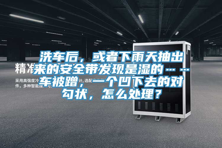 洗車后，或者下雨天抽出來的安全帶發(fā)現(xiàn)是濕的……車被蹭，一個凹下去的對勾狀，怎么處理？