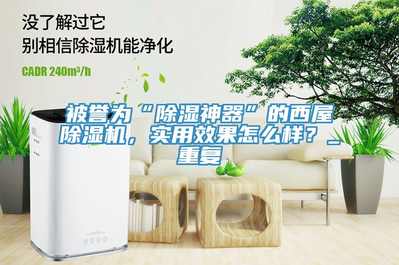 被譽為“除濕神器”的西屋除濕機，實用效果怎么樣？_重復(fù)