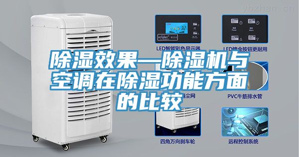 除濕效果—除濕機與空調在除濕功能方面的比較