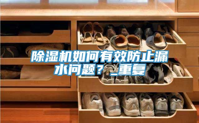 除濕機如何有效防止漏水問題？_重復