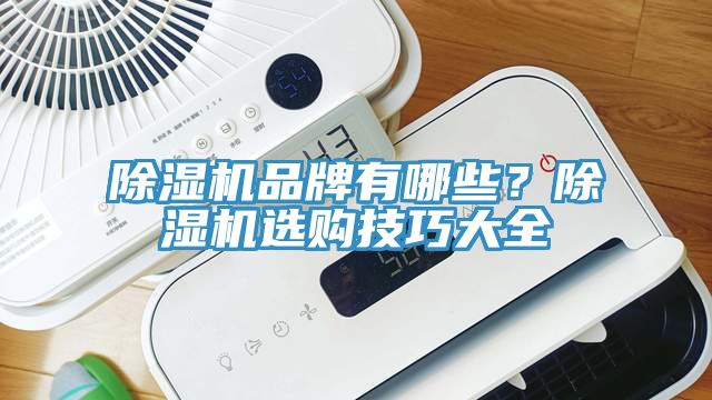 除濕機品牌有哪些？除濕機選購技巧大全