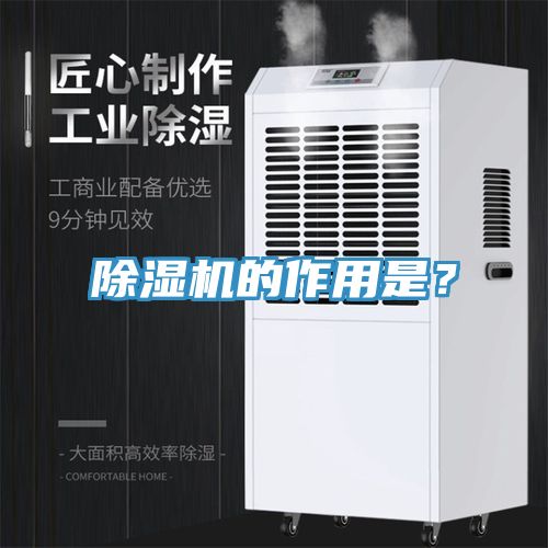 除濕機的作用是？