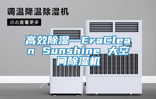 高效除濕—EraClean Sunshine 大空間除濕機