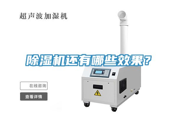 除濕機還有哪些效果？